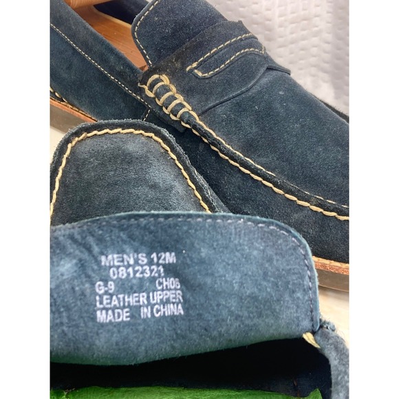 Sperry Top-Sider Suede Penny Loafer Mens 12 Navy Blue Preppy Comfort Dress Shoes main image 8